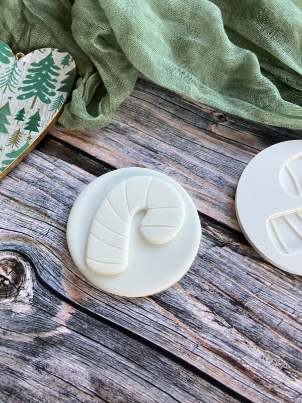 Candy Cane Fondant Stamp Embosser Candy Cane Fondant Stamp Embosser