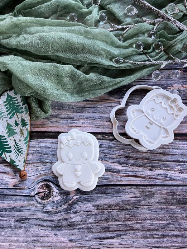 Gingerbread Girl Cookie Cookie Cutter and Multi Pop Embosser