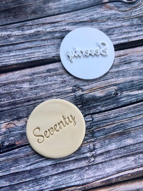 Seventy Cookie Stamp Seventy Cookie Stamp