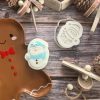 Snowman Cookie Cutter and Fondant Stamp Embosser