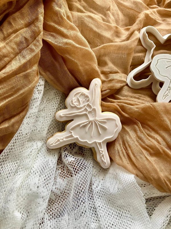 Ballerina Cookie Cutter and Fondant Embosser