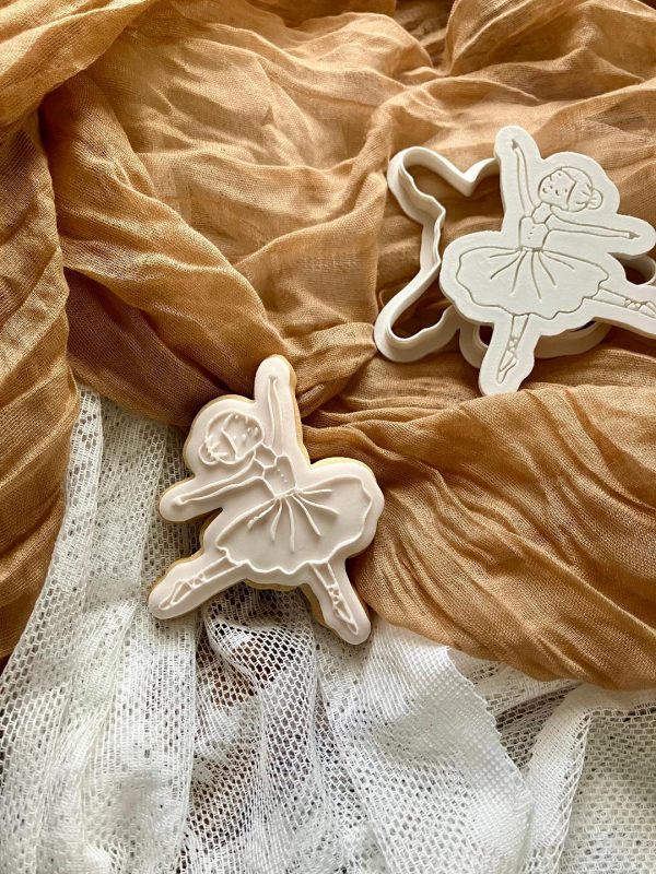Ballerina Cookie Cutter and Fondant Embosser