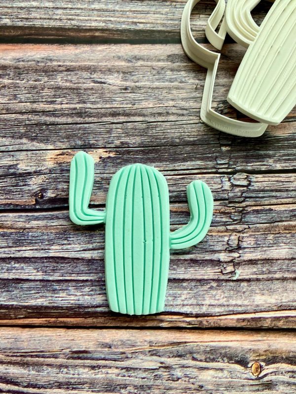 Cactus Cookie Cutter and Fondant Stamp Cactus Cookie Cutter and Fondant Stamp