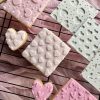 Heart Pattern Fondant Stamp Embosser, Hearts, Valentine's, Love, Wedding, Engagement, Valentines