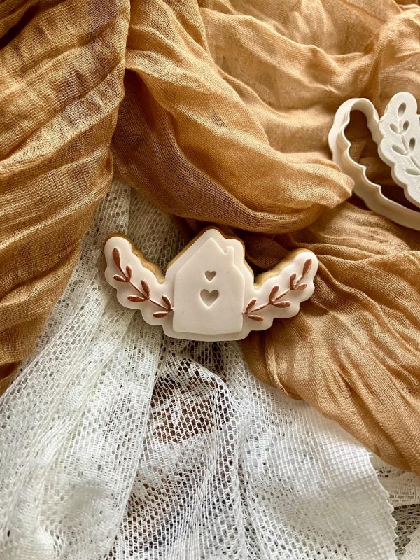 Christmas House Cookie Cutter and Fondant Embosser