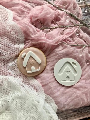 Christmas House Fondant Stamp Embosser