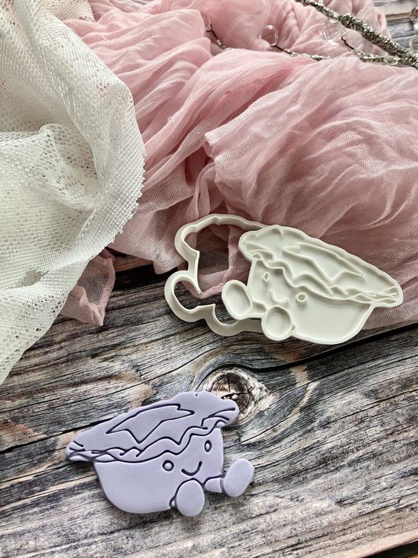 Mince Pie Cookie Cutter and Fondant Stamp, Christmas, Jellycat