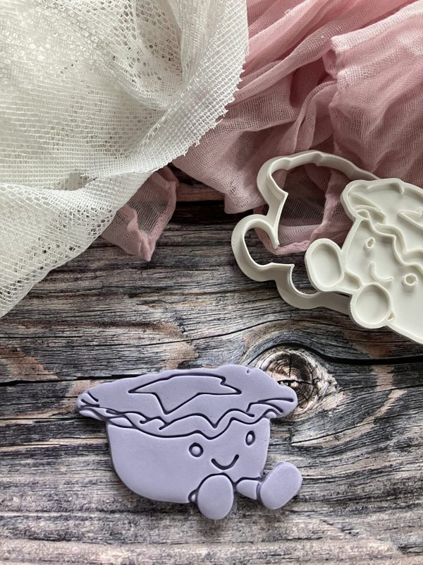 Mince Pie Cookie Cutter and Fondant Stamp, Christmas, Jellycat