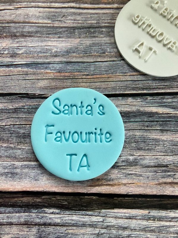 Santa's Favourite TA Cookie Stamp