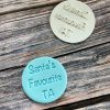Santa's Favourite TA Cookie Stamp, Teacher Gift, Christmas, Teaching Assistant