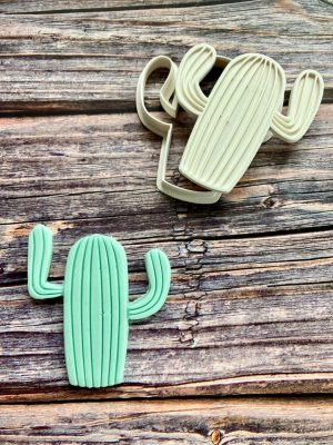 Cactus Cookie Cutter and Fondant Stamp