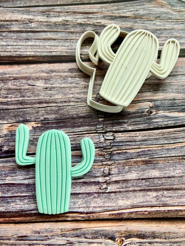 Cactus Cookie Cutter and Fondant Stamp Cactus Cookie Cutter and Fondant Stamp