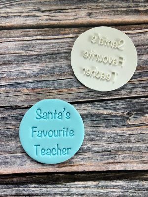 Santa's Favourite Teacher Cookie Stamp
