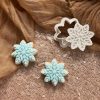 Set of Two Christmas Miniatures, Gingerbread and Snowflake