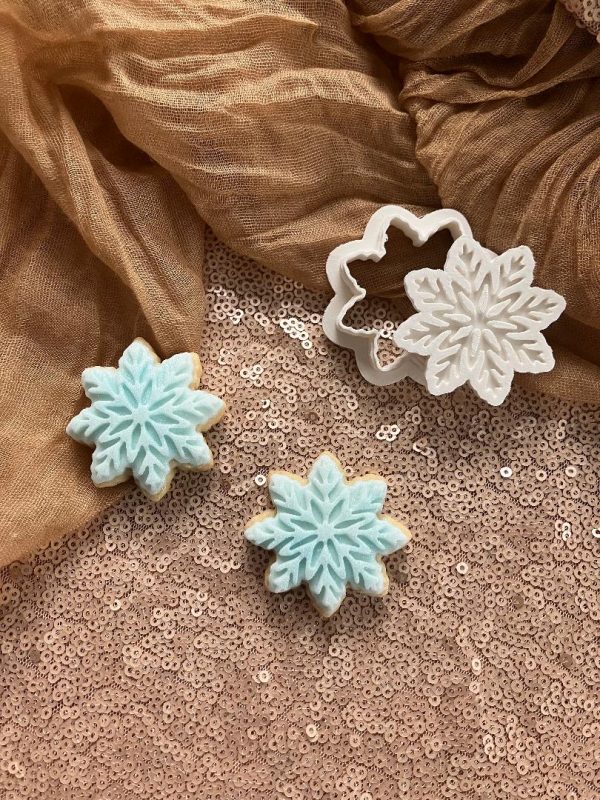 Set of Two Christmas Miniatures, Gingerbread and Snowflake