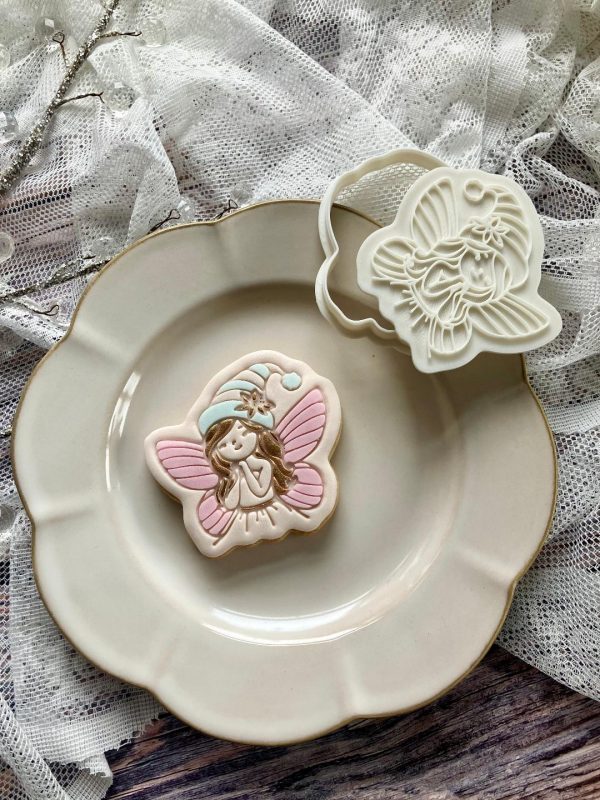 Fairy Cookie Cutter and Fondant Stamp