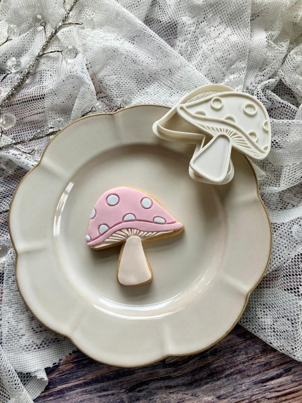 Toadstool Cookie Cutter and Fondant Stamp