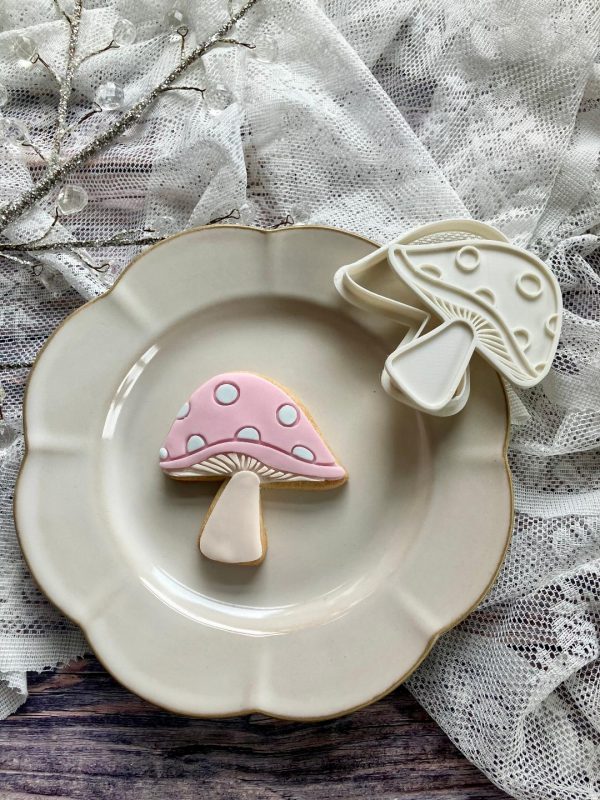 Toadstool Cookie Cutter and Fondant Stamp