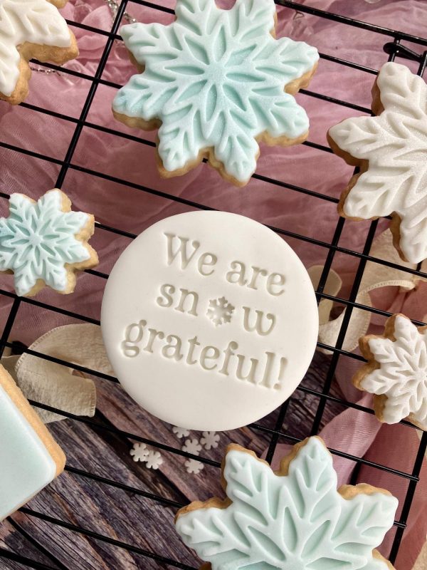 We Are Snow Grateful Cookie Stamp
