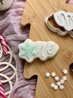 Snowflake One Cookie Cutter and Fondant Embosser