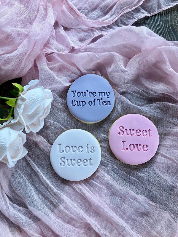 Love Is Sweet Cookie Stamp, Valentine's, Galentine's, Friendship, Candy Theme
