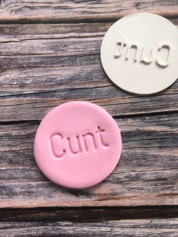 Cunt 3 Cunt Cookie Stamp, Rude, Funny, Swear