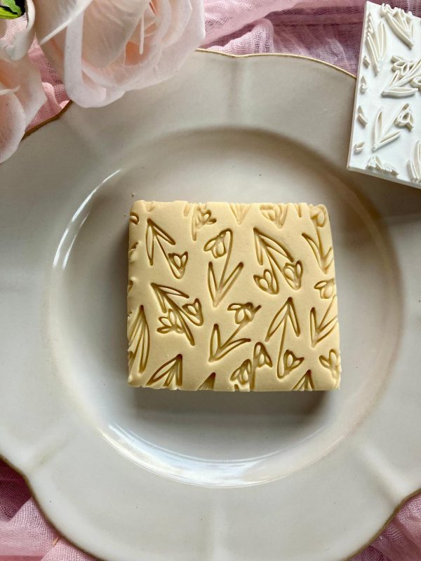 Floral Pattern Cookie Stamp