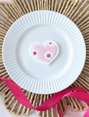 Flower Heart Cookie Cutter and Fondant Embosser