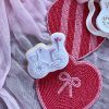 Heart Bike Bicycle Cookie Cutter and Fondant Embosser, Valentine's Day, Love, Bike, Heart Bike