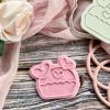 Heart Cake Cookie Cutter and Fondant Embosser