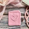Heart Card Cookie Cutter and Fondant Embosser Heart Card Cookie Cutter and Fondant Embosser