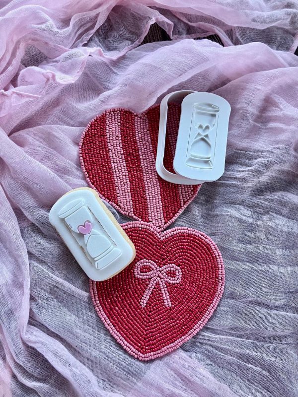 Heart Timer Cookie Cutter and Fondant Stamp Embosser