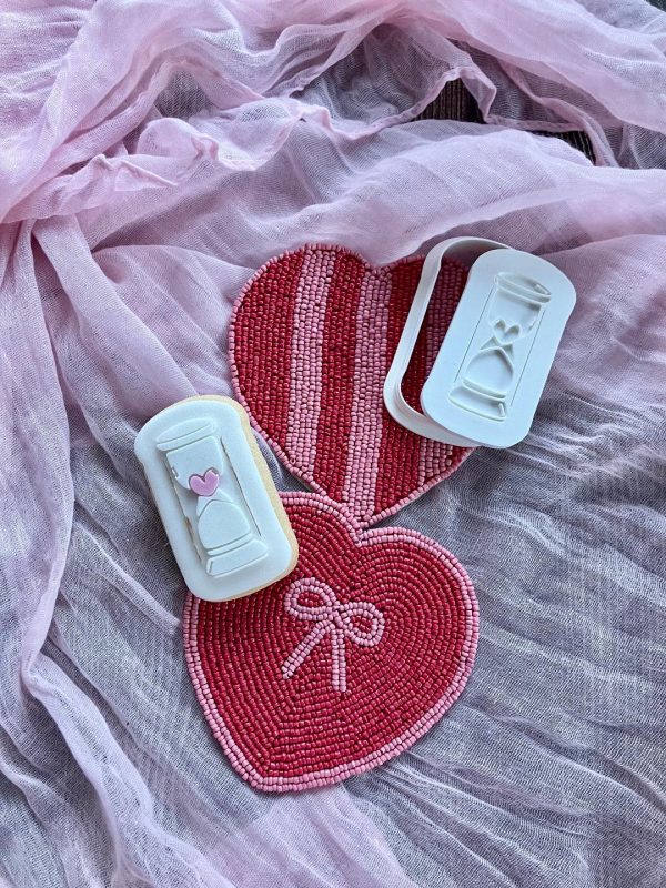 Heart Timer Cookie Cutter and Fondant Stamp Embosser