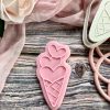 Heart Ice Cream Cookie Cutter and Fondant Embosser, Valentine's Day,  Sweet Love