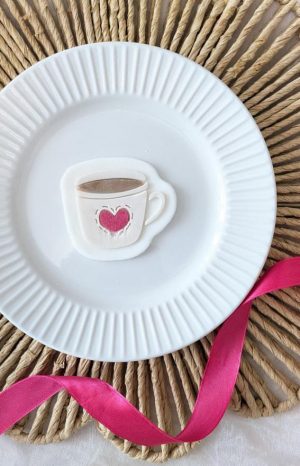Heart Mug Cookie Cutter and Fondant Embosser