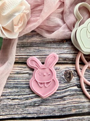 Heart Rabbit Cookie Cutter and Fondant Embosser