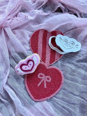 Love Heart With Wings Cookie Cutter and Fondant Embosser