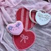 Hippie Heart Cookie Cutter and Fondant Embosser