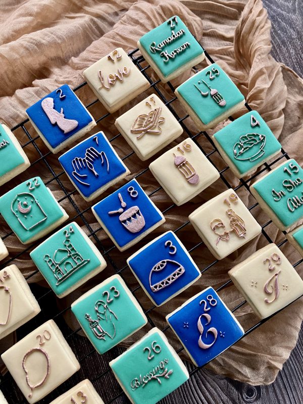 Ramadan Countdown Calendar Cookie Cutter and Fondant Embossers, Eid