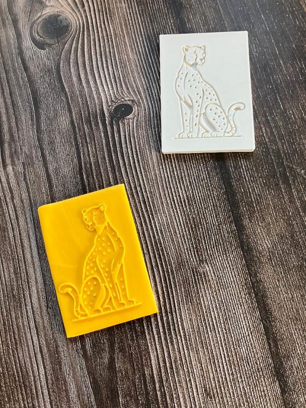 Leopard Fondant Stamp Embosser, Animals, Safari, Wild One, Africa