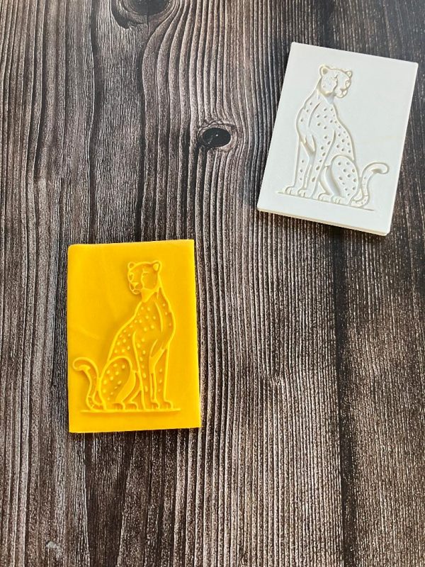 Leopard Fondant Stamp Embosser, Animals, Safari, Wild One, Africa