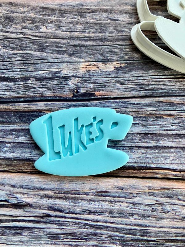 Luke's Cookie Cutter and Fondant Stamp, Gilmore Girls, Coffee Shop