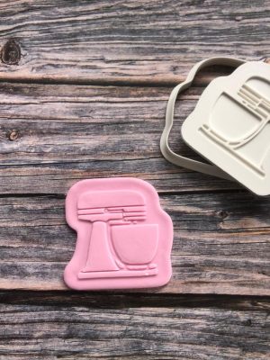 Cake Mixer Cookie Cutter and Fondant Embosser