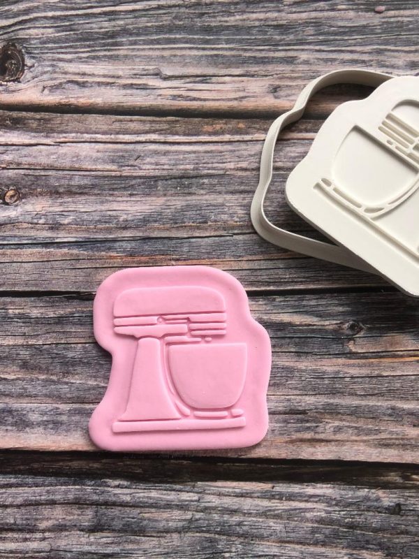 Cake Mixer Cookie Cutter and Fondant Embosser, Baking, Biscuits, Stand Mixer