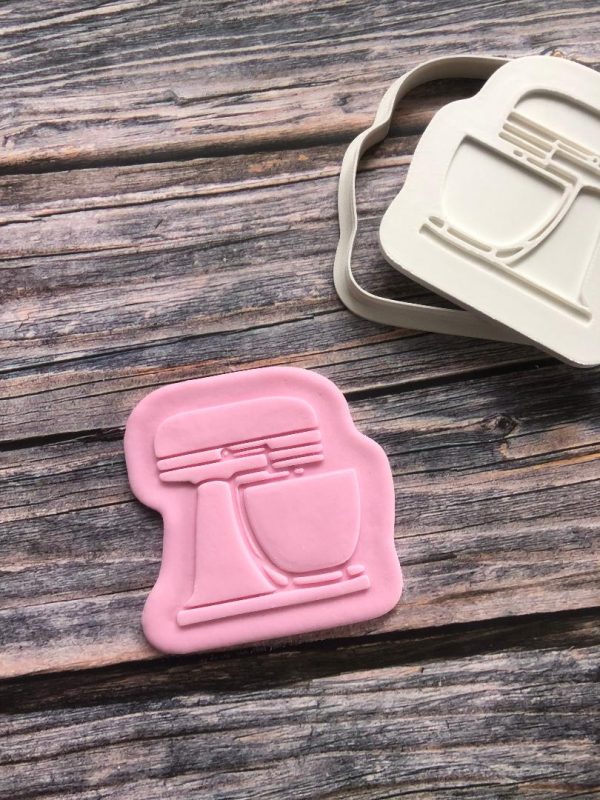 Cake Mixer Cookie Cutter and Fondant Embosser