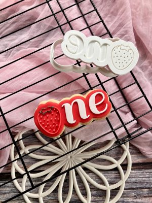 Berry First Birthday Cookie Cutter and Fondant Embosser