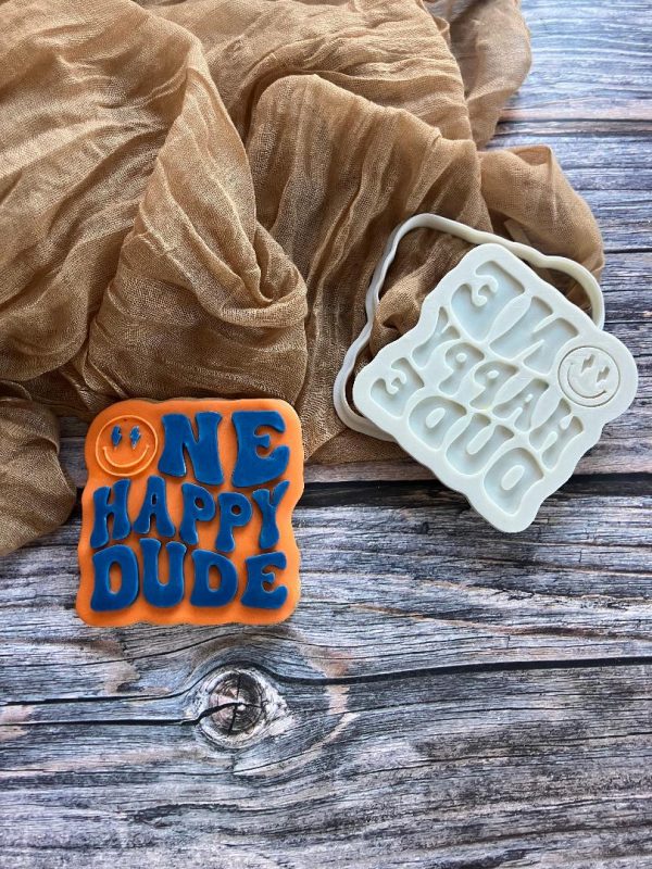 One Happy Dude Cookie Cutter and Fondant Embosser
