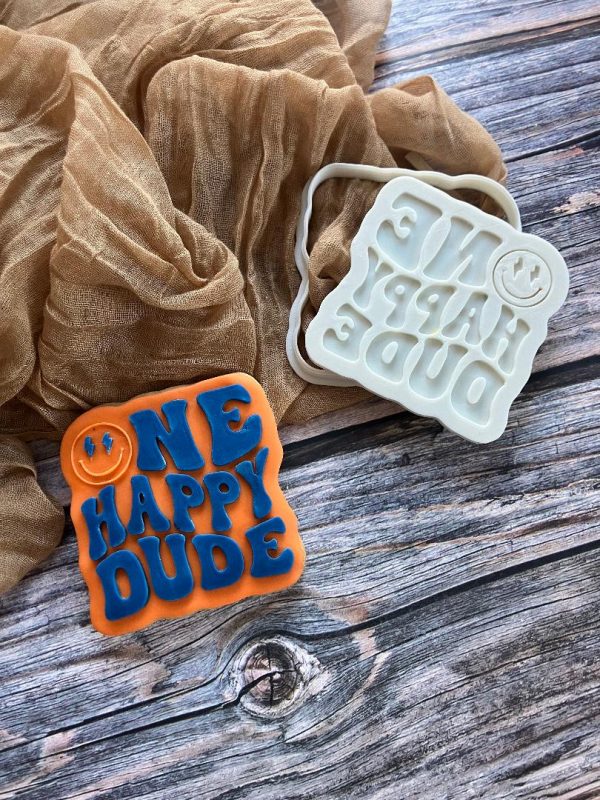 One Happy Dude Cookie Cutter and Fondant Embosser