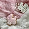Pram Cookie Cutter and Fondant Stamp Pram Cookie Cutter and Fondant Stamp