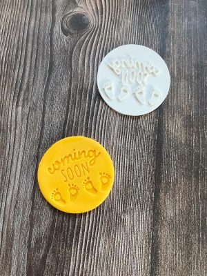 Twins Coming Soon Cookie Stamp